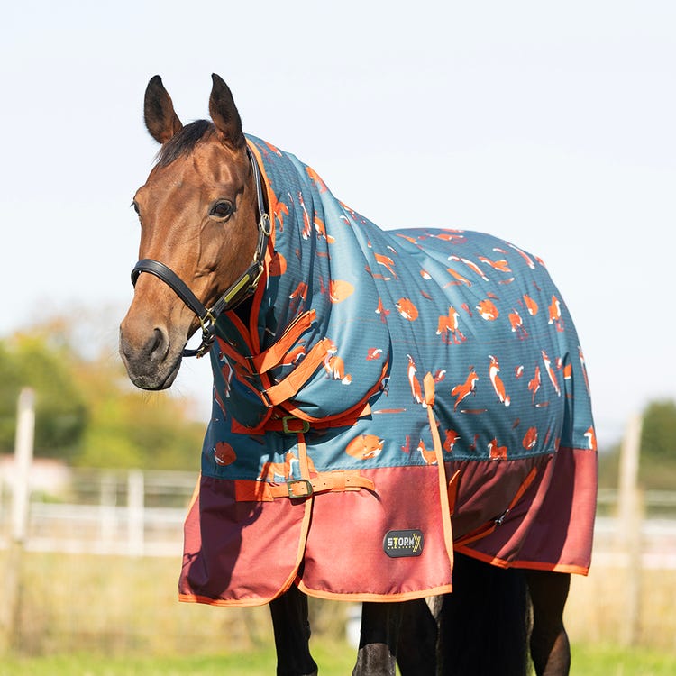 StormX Original Frivolous Fox 200 Combi Turnout Rug image 1